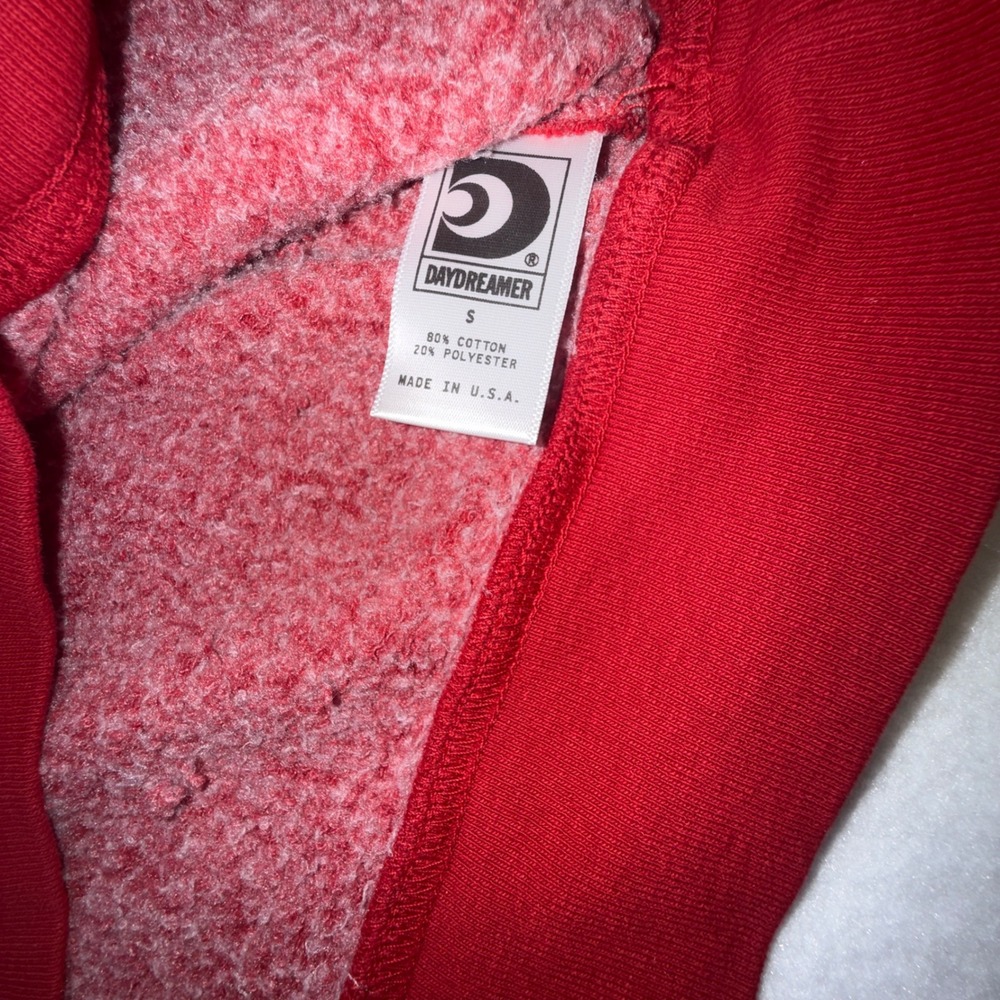 Daydreamer Athletic Dept Hockey Club Sweatshirt Red Graphic Pullover Small NWOT - Picture 7 of 9